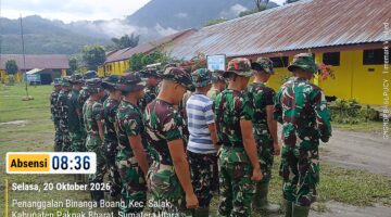 Dari Apel Pagi Menuju Sibongkaras, Satgas TMMD ke-130 Mantapkan Kesiapan Membangun Desa
