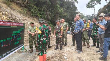 Tim Wasev TNI Tinjau Sasaran TMMD ke-130 Kodim 0206/Dairi di Pakpak Bharat